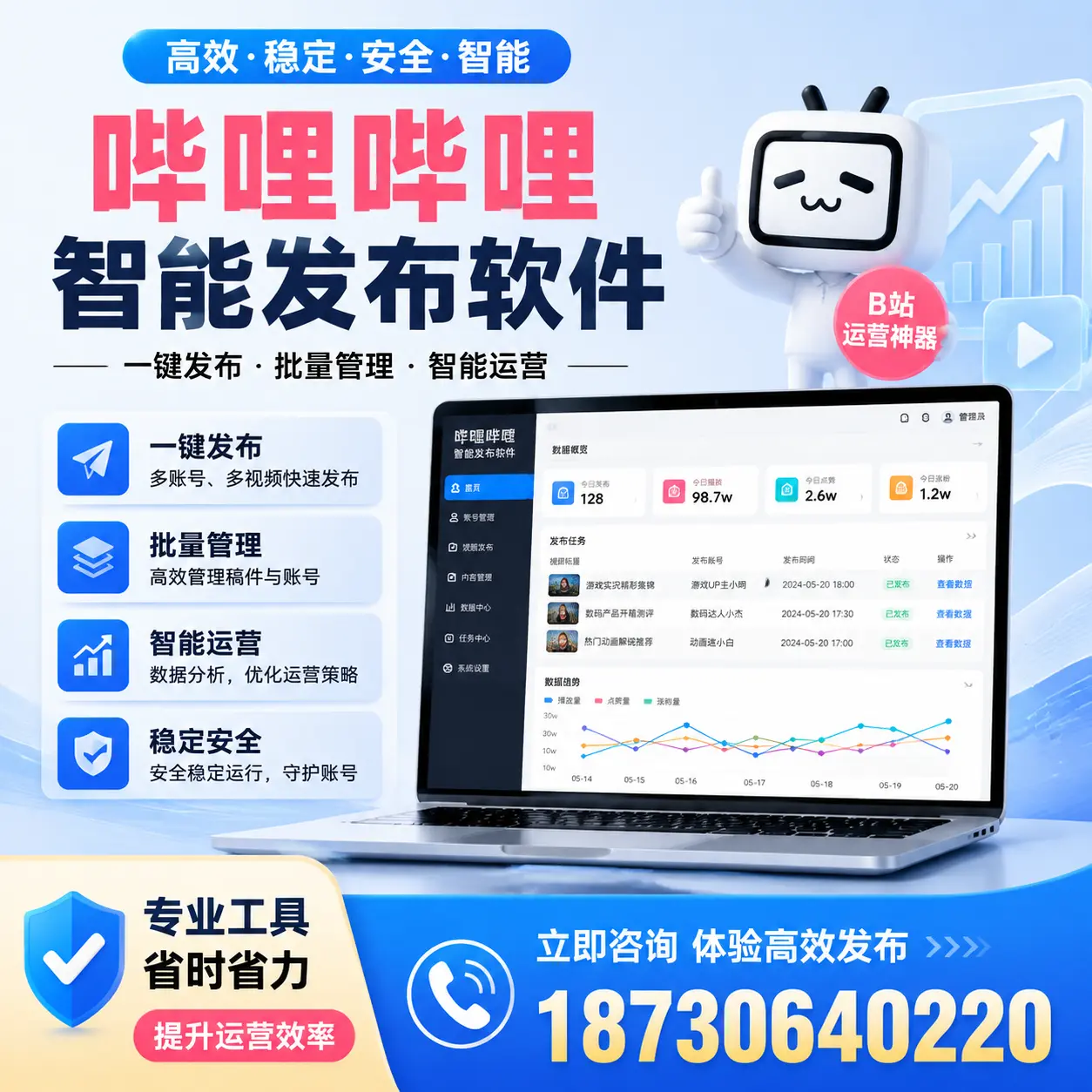 解密哔哩哔哩智能发布软件：功能与优势分析在 崇左